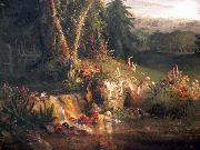 Thomas Cole The Garden of Eden painting